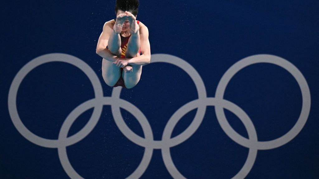 China's Chen Yiwen competes in the women's 3m springboard diving final . GETTY IMAGES