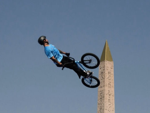 José Torres Gil wins Argentina's first cycling medal with a gold in BMX freestyle. GETTY IMAGES