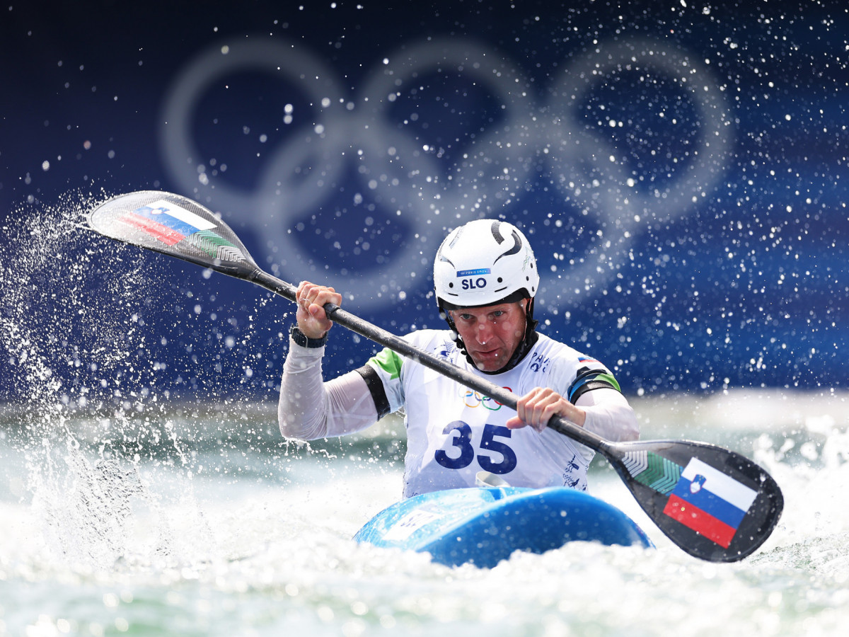 Benjamin Savšek of Team Slovenia competes during the Paris 2024 Olympic Games. GETTY IMAGES