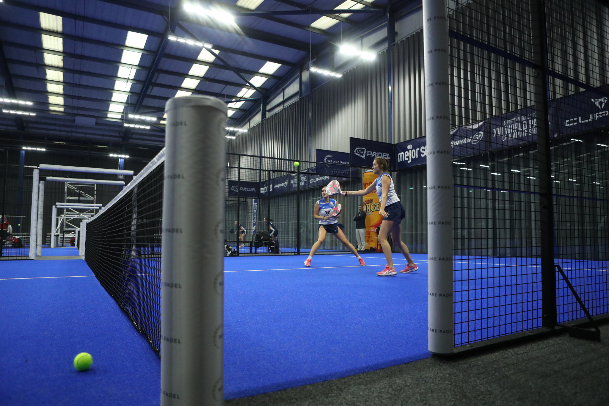 Padel is enjoyed by all ages, and there is hope it will one day make its Olympic debut. GETTY IMAGES