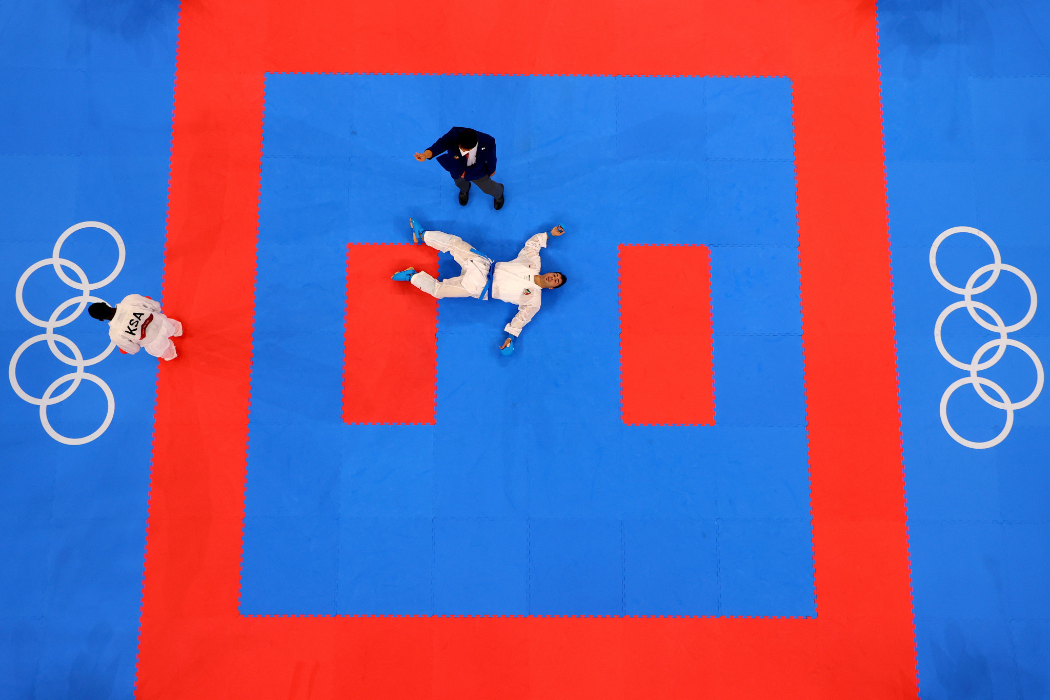 Karate was part of the Tokyo 2020 Olympic programme, but was absent at Paris 2024. GETTY IMAGES