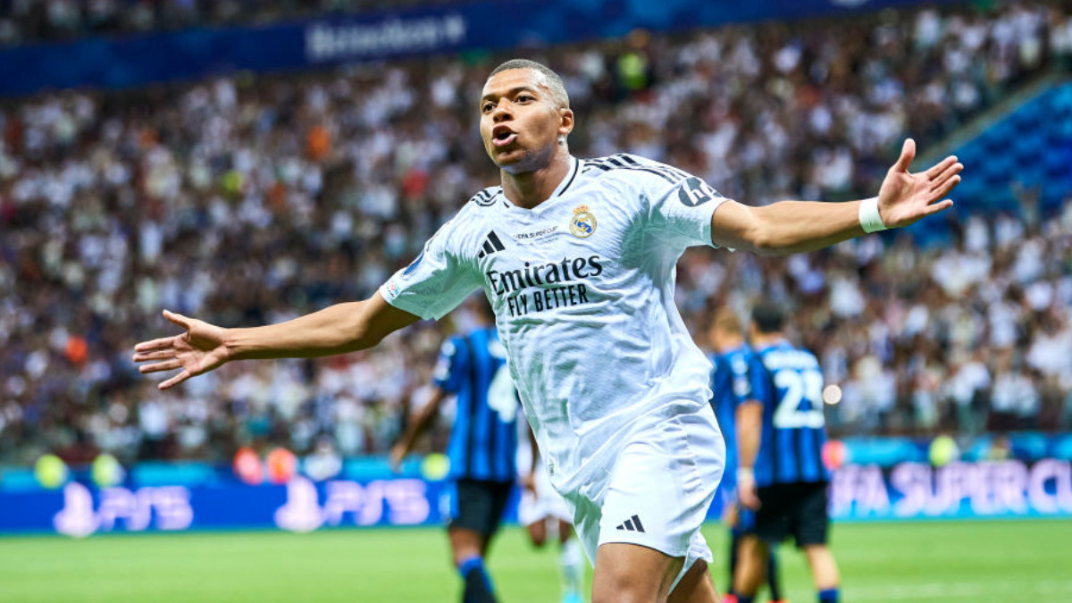 Mbappé scores on Real Madrid debut in UEFA Super Cup