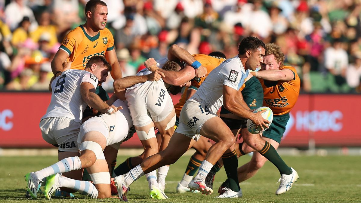 Perth SVNS 2024 Men's Cup Final Match between Argentina and Australia. GETTY IMAGES