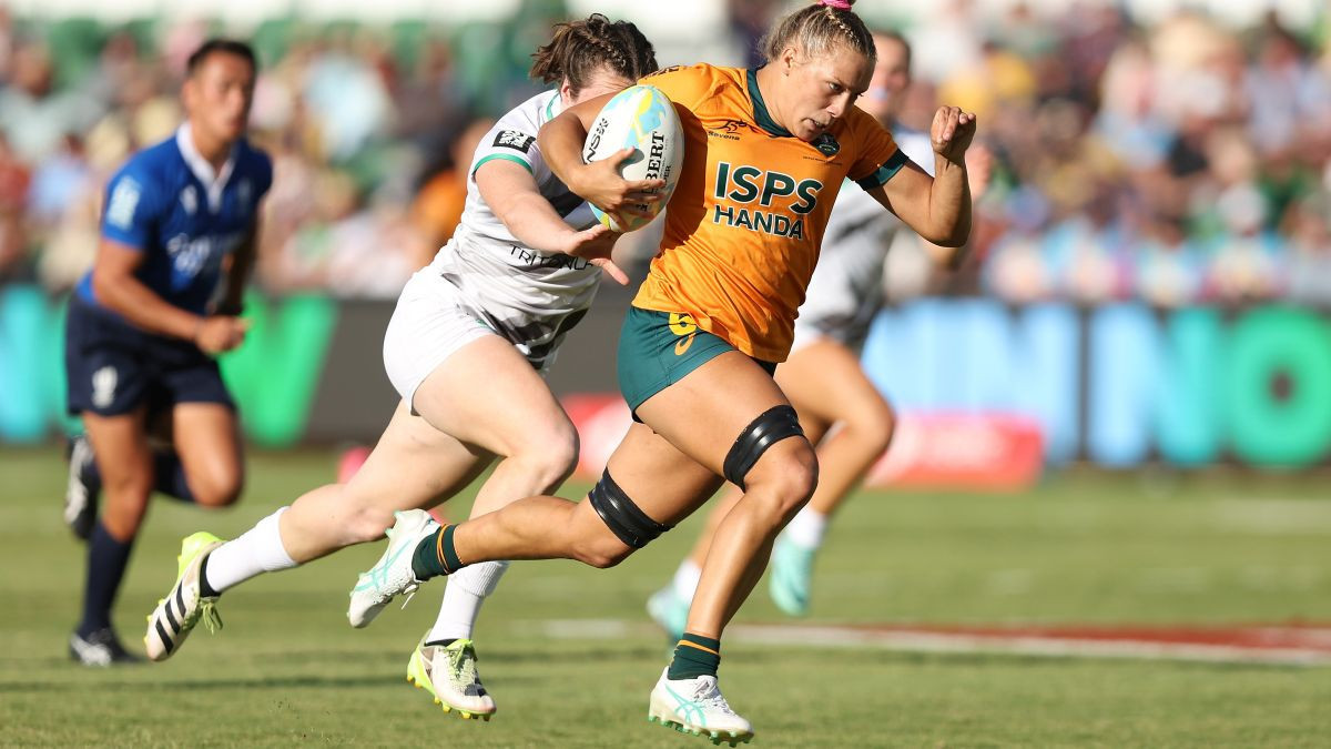 2024 Perth SVNS Women's Cup Final match between Ireland and Australia. GETTY IMAGES