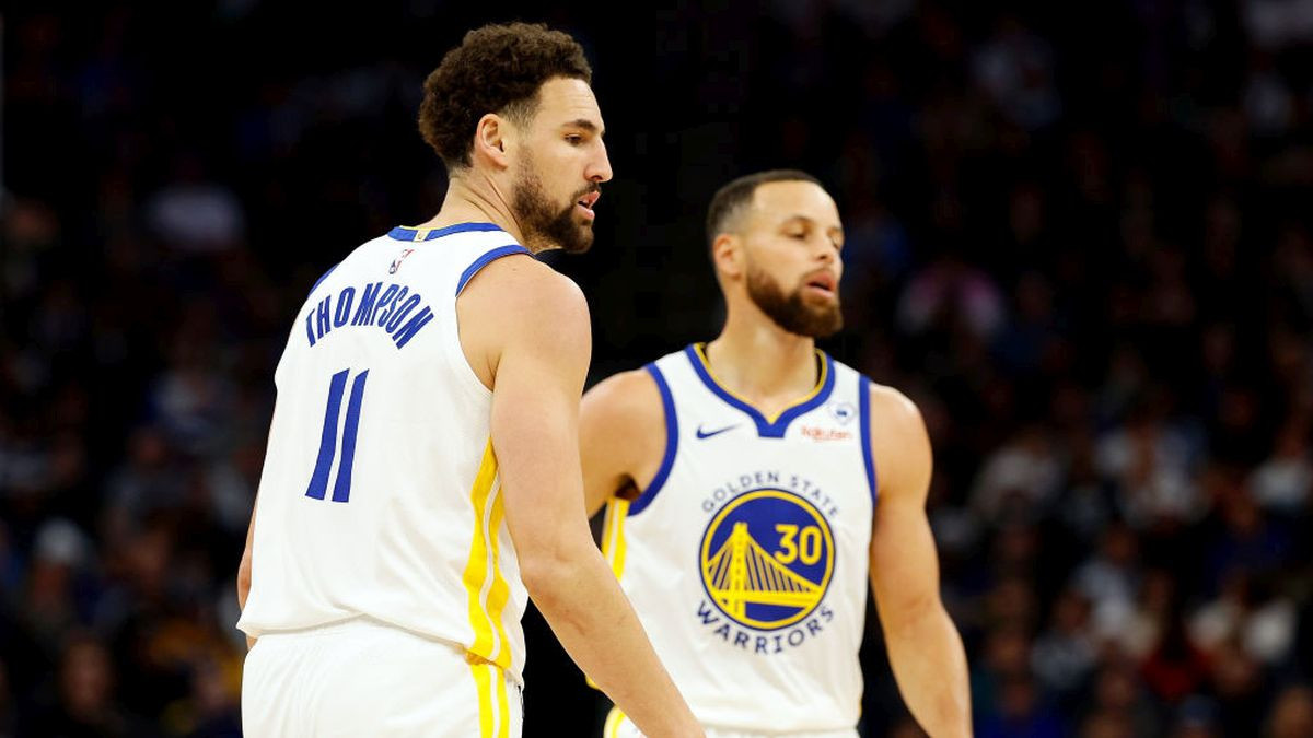 One of the most anticipated reunions: the Splash Brothers Klay Thompson against Stephen Curry, already separated. GETTY IMAGES