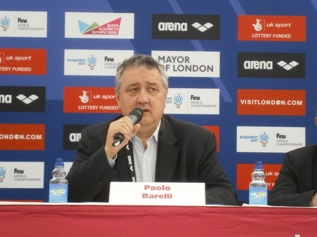 Paolo Barelli was tight-lipped about his plans should he be re-elected ©insidethegames