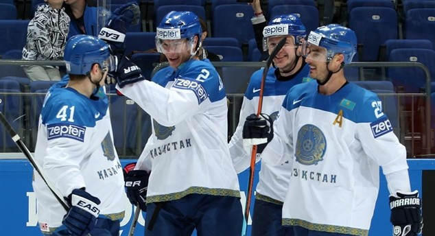 Kazakhstan stun Swiss with penalty shots win at IIHF World Championship