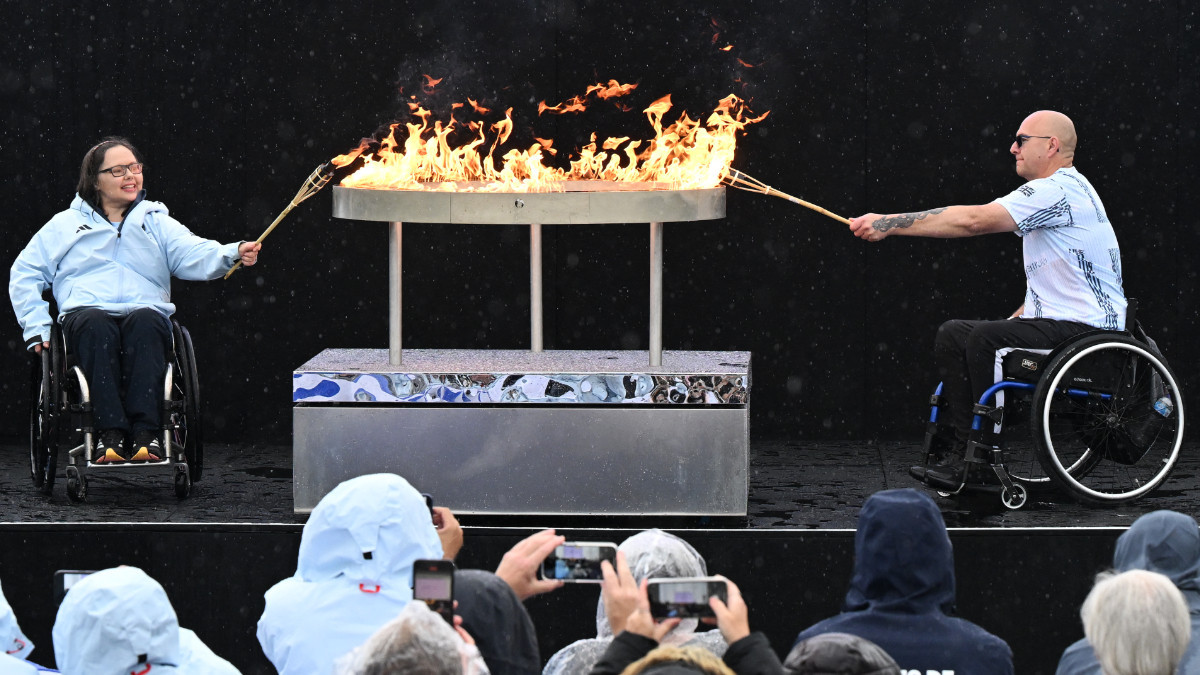 Paralympic Flame lit in Stoke Mandeville