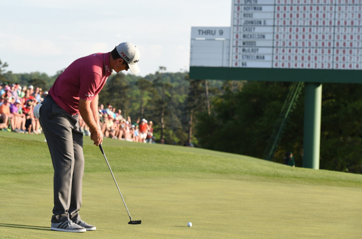 Justin Rose is four shots behind the leader in second place after a string of birdies