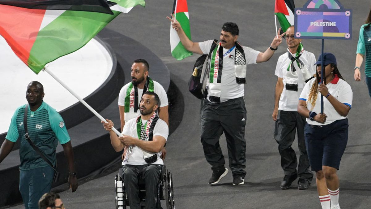 Deeb as the sole para-athlete in the Opening Ceremony. GETTY IMAGES