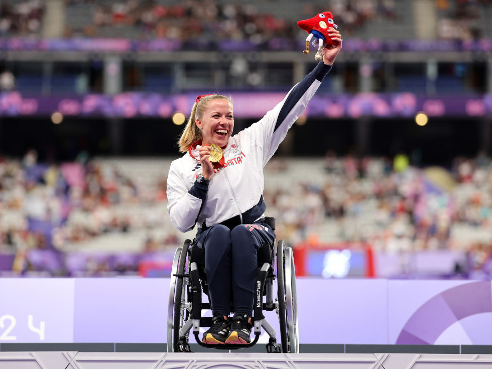 Hannah Cockroft speaks out against the prize money disparity between Olympians and Paralympians. GETTY IMAGES