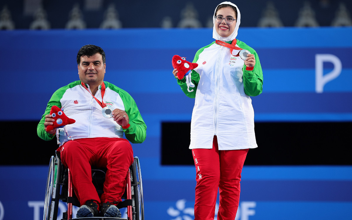 Sheetal Devi and Rakesh Kumar of Team India won a bronze medal in Para-archery. GETTY IMAGES