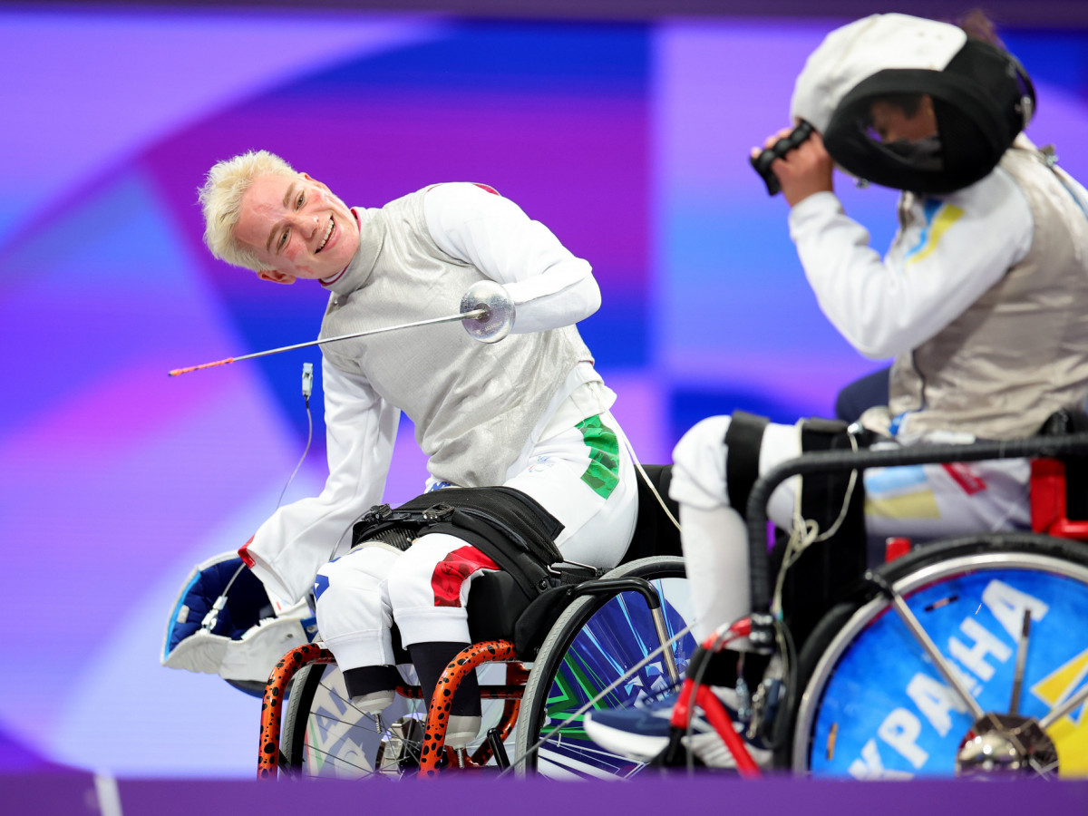 Beatrice Maria Vio competes against Nadiia Doloh. GETTY IMAGES