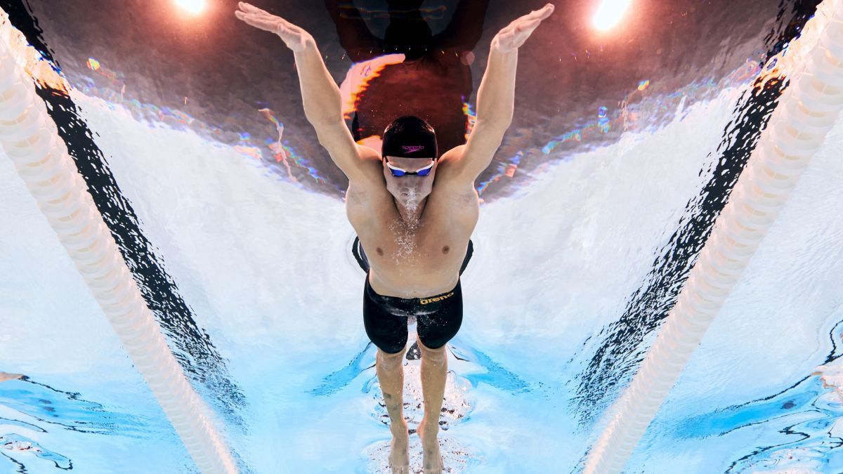 Ihar Boki competes during the Men's 200m Individual Medley - SM13. GETTY IMAGES