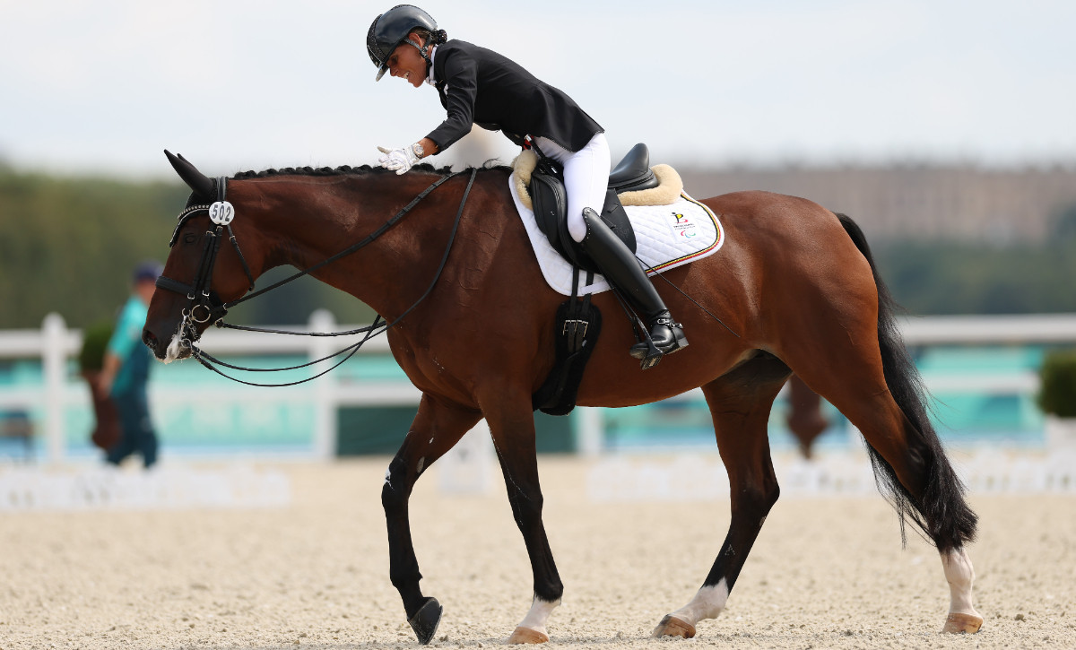 Germany's Michele George with Best Of 8 gave her opponents no chance. GETTY IMAGES