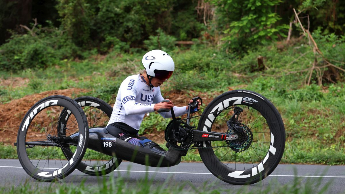 Masters competes during the Para Cycling Road Women's H4-5 Individual Time Trial. GETTY IMAGES