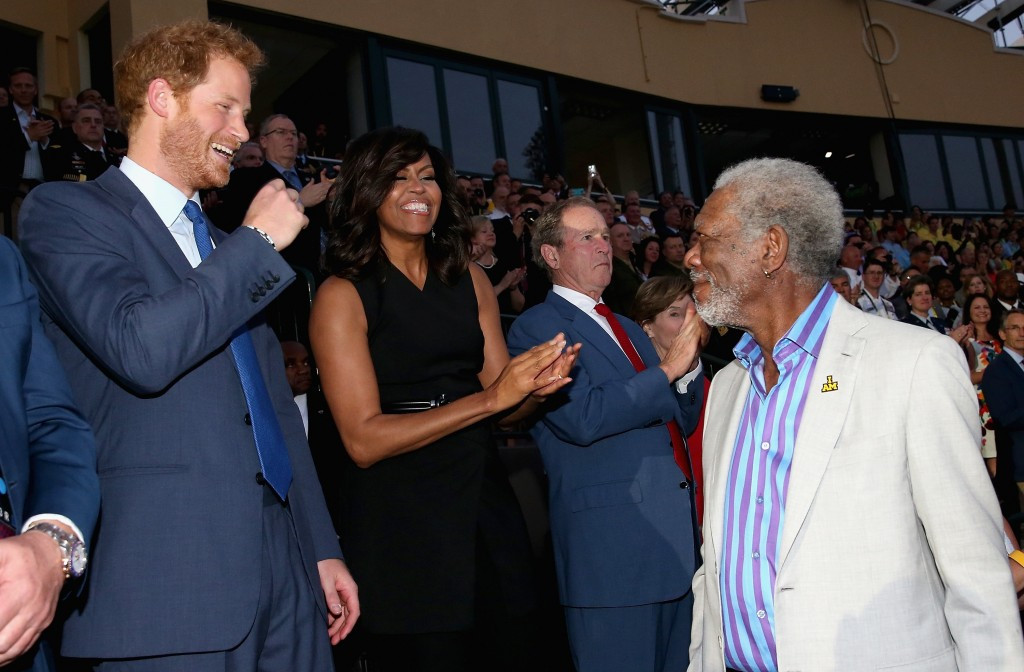 Michelle Obama and Prince Harry were among those offering their support to the athletes