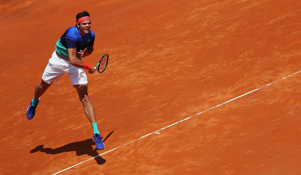 Raonic edges past home wildcard at Italian Open