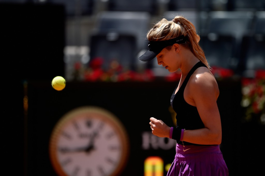 Bouchard battles past two-time Italian Open champion to reach second round