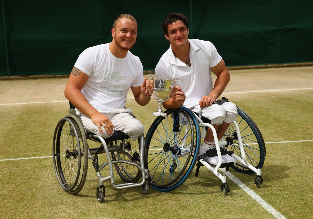 Gustavo Fernandez claimed the Wimbledon men's wheelchair doubles title in 2015 with Nicolas Peifer of France