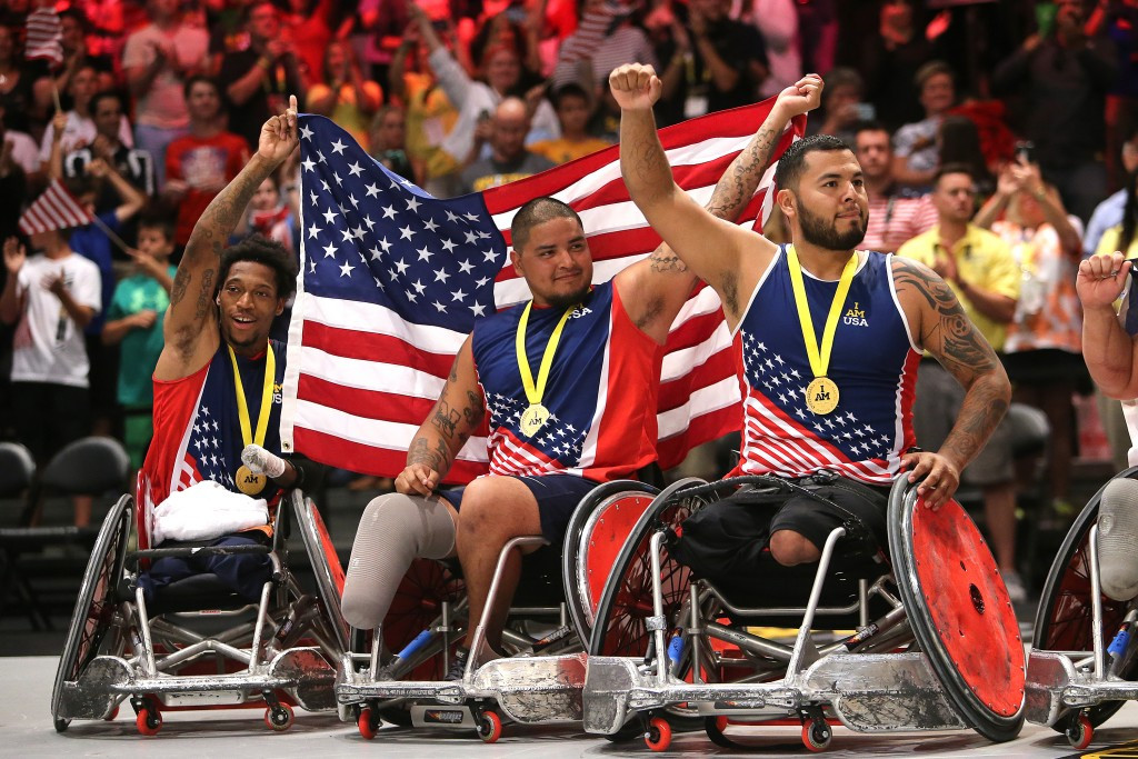 Hosts United States beat Denmark 28-19 to claim the wheelchair rugby gold medal
