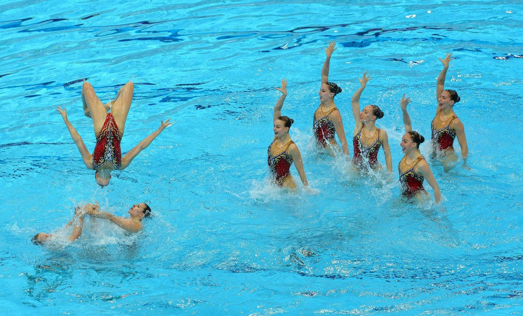 Russia continued their clean sweep of synchronised swimming gold medals by winning the free combination title ©Getty Images