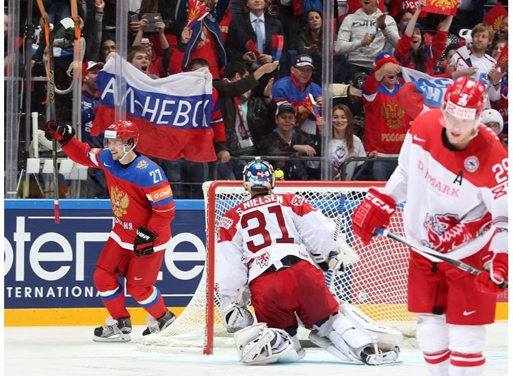 Russia put on a superb display as they dispatched Denmark 10-1