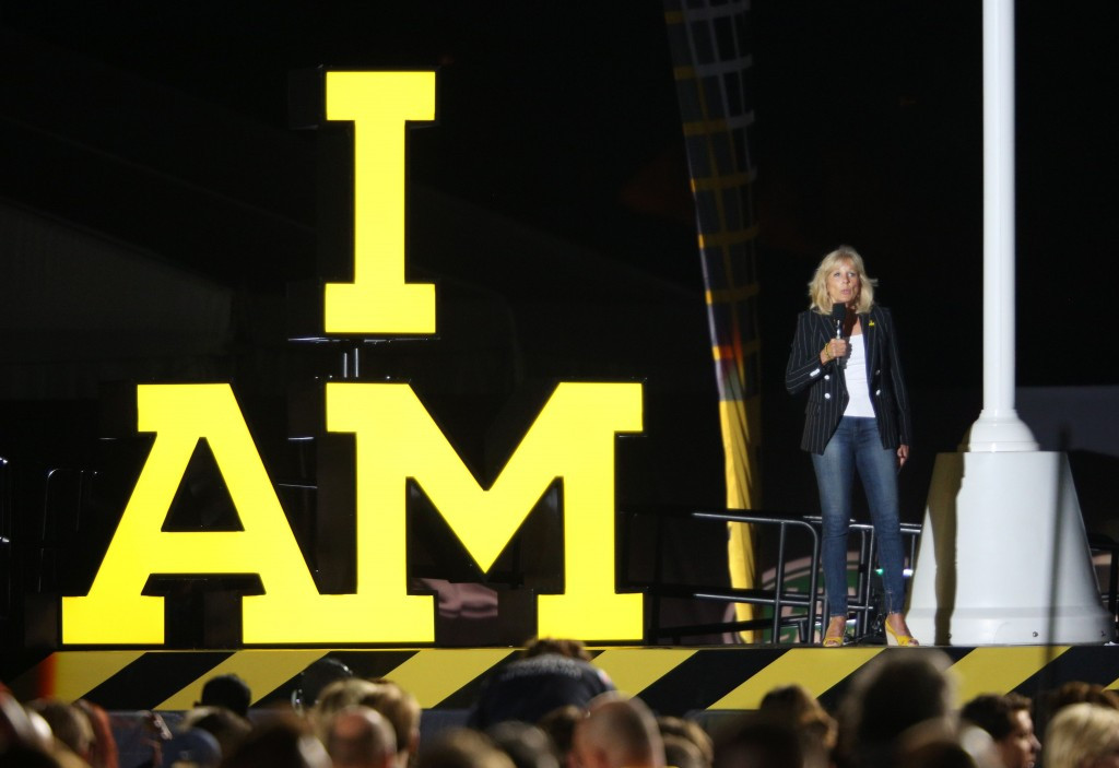 Jill Biden spoke during the Closing Ceremony of the Invictus Games ©Getty Images