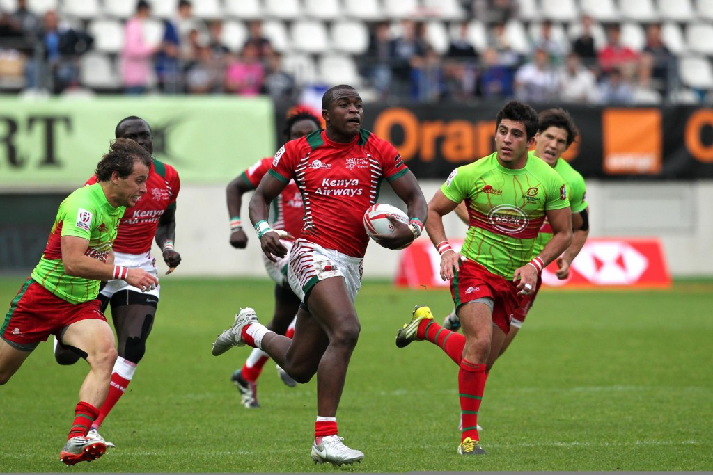 Kenya fought back from 14-0 to earn a battling win over Portugal on the opening day in Paris ©World Rugby