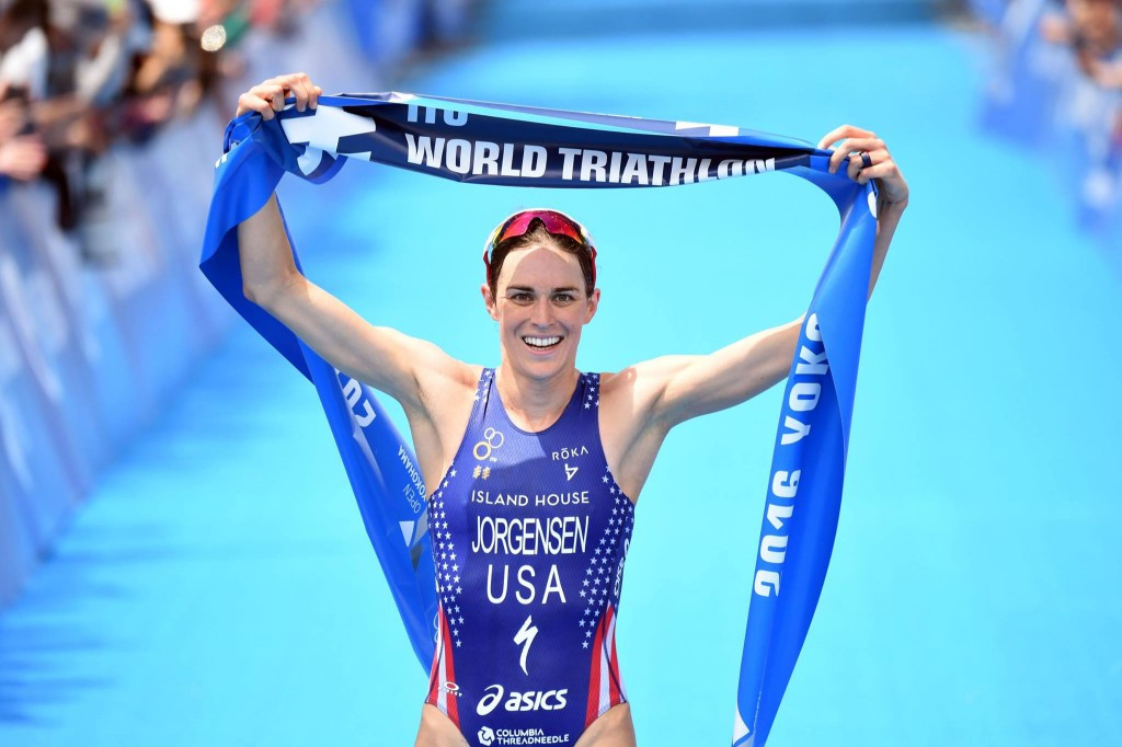 The United States’ Gwen Jorgensen eased to an unprecedented fourth consecutive title at the Yokohama leg of the ITU World Triathlon Series ©World Triathlon/Facebook