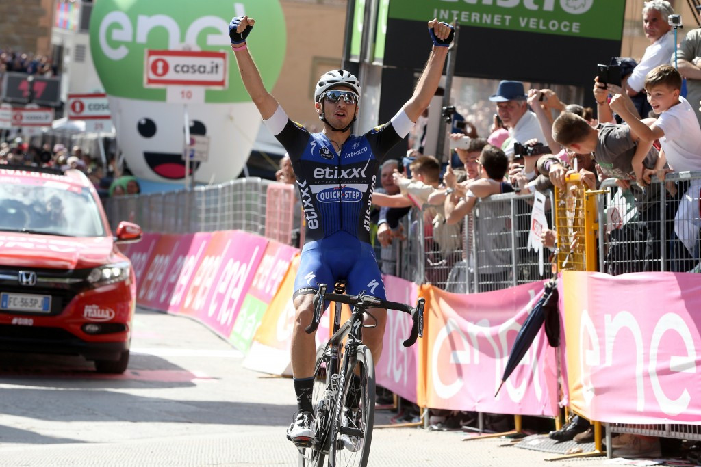 Brambilla claims overall lead at Giro d'Italia with superb stage eight victory