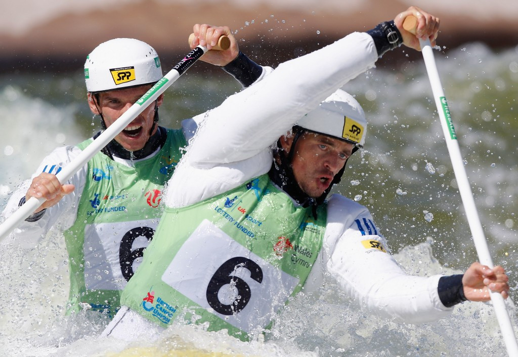 Slovakia's Tomas Kucera and Jan Batik won the men's C2 gold medal ©Getty Images