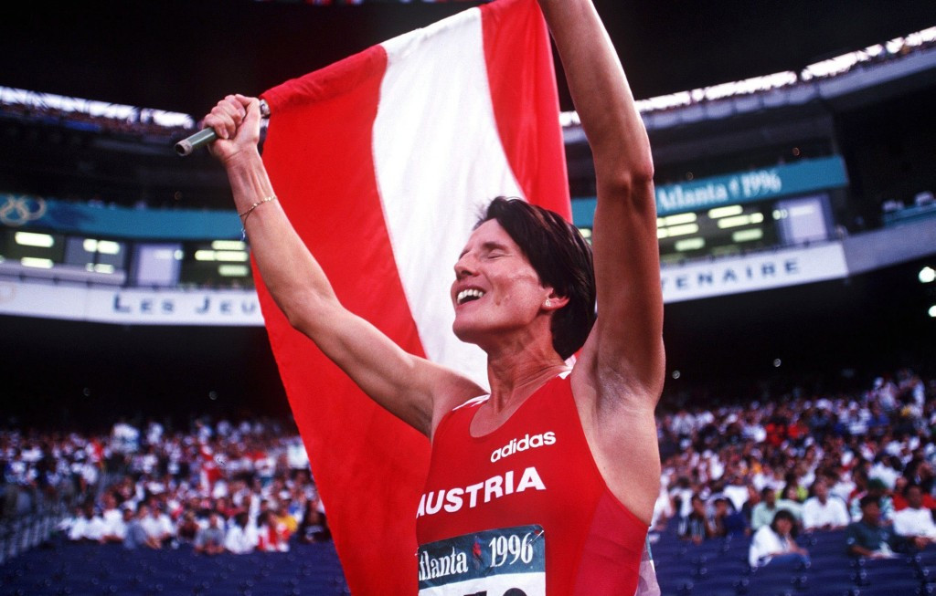 Atlanta 1996 Olympic medallist Theresia Kiesl  is among those helping coordinate projects to assist refugees ©Getty Images