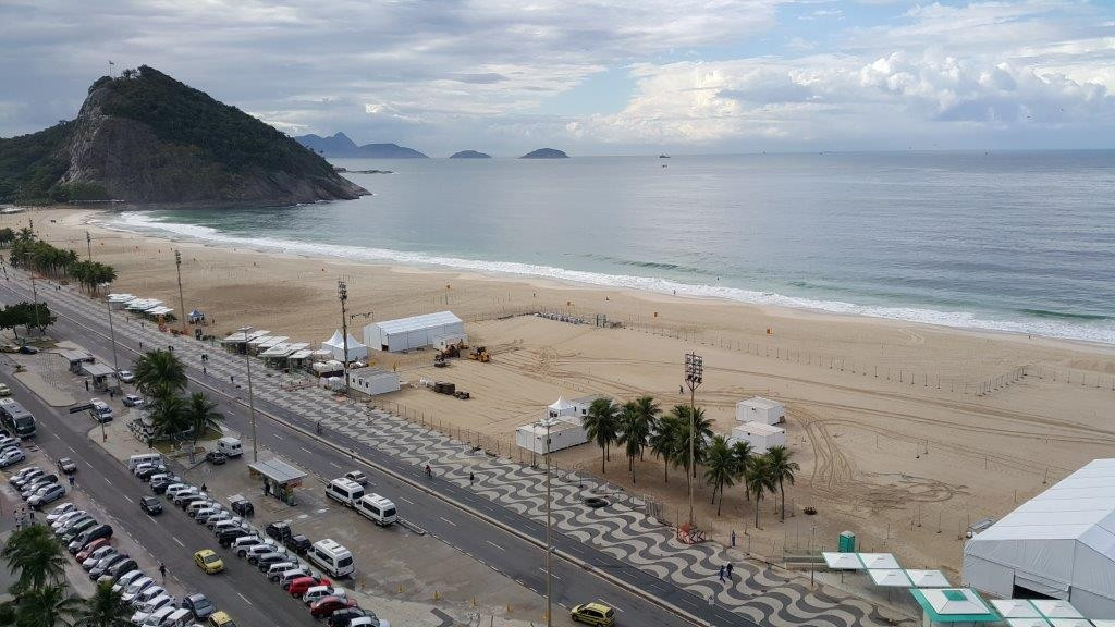 Work to construct the Rio 2016 beach volleyball venue has begun ©FIVB