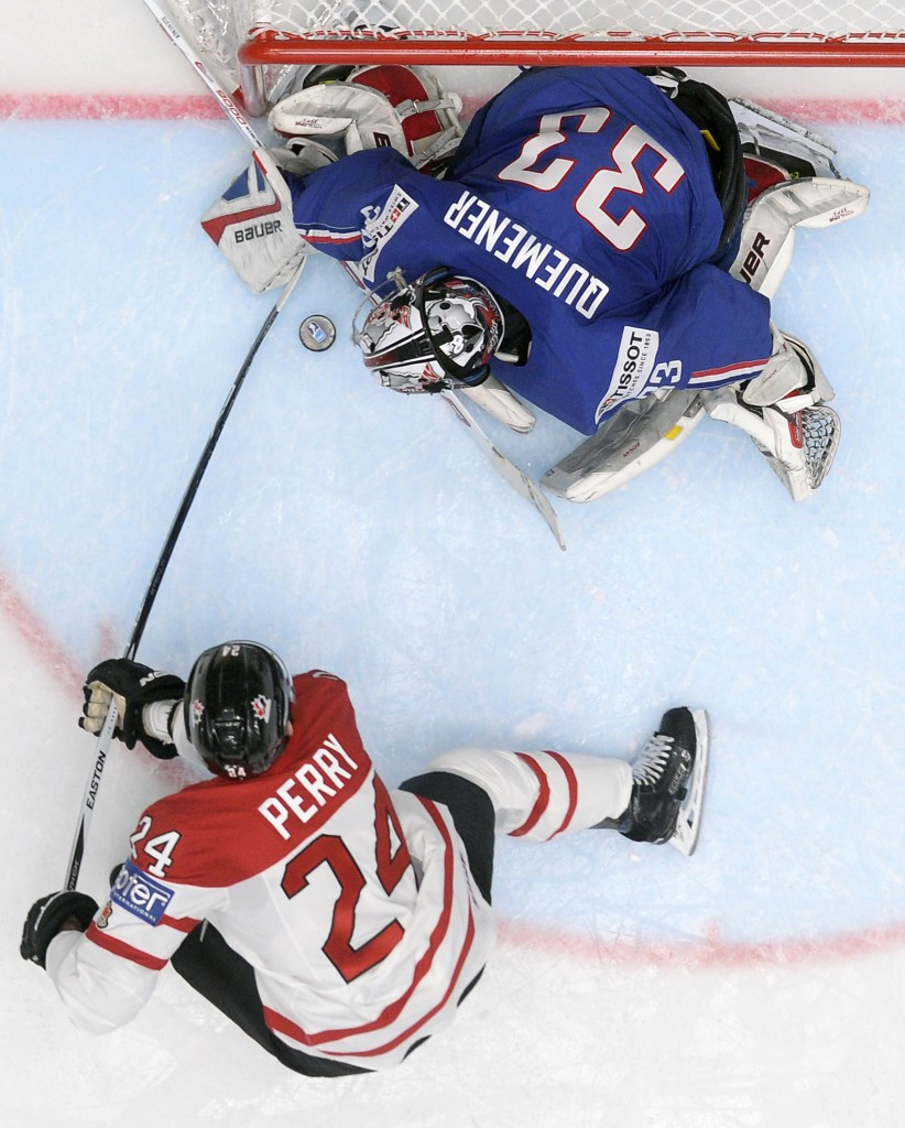 Captain Corey Perry inspired Canada to victory over France ©Getty Images