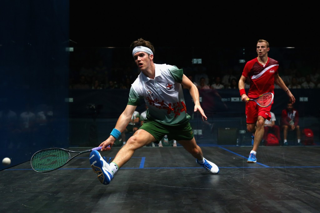 Chris Simpson helped England's men to victory at the European Team Squash Championships ©Getty Images