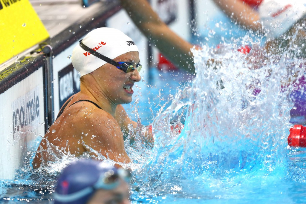 Katinka Hosszu claimed 200m backstroke gold for her second victory of the Championships ©Getty Images