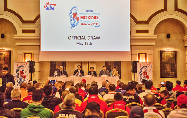 The official draw for the World Championships took place at the Rixos Hotel in Astana this afternoon