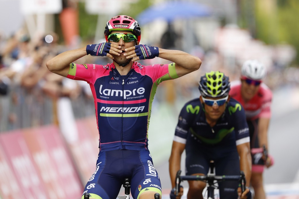 Ulissi wins second Giro D'Italia stage as Jungels keeps hold of lead
