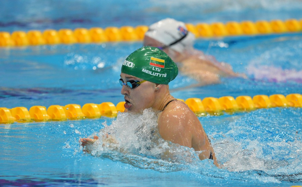 Lithuanian Olympic champion Rūta Meilutytė took European gold in the women's 100m breaststroke