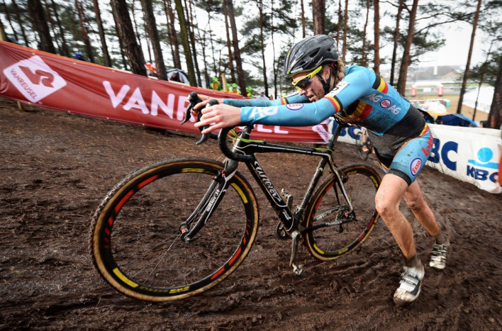 Femke Van Der Driessche's bike at the Cyclo Cross World Championships was found to contain a secret motor ©Getty Images