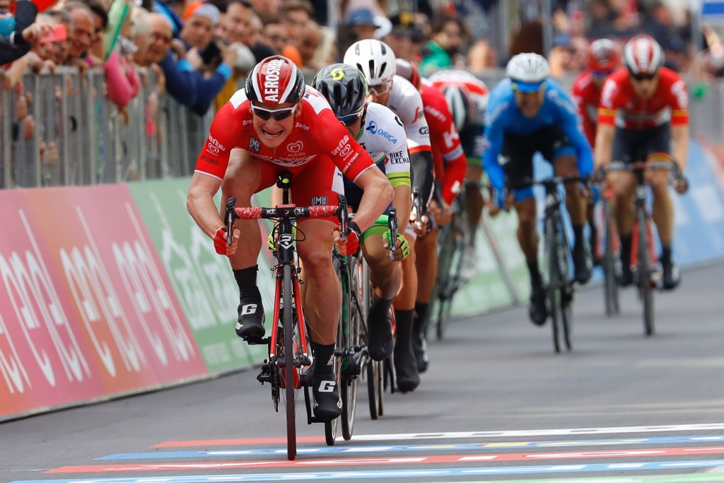 Greipel wins historic third stage of 2016 Giro d'Italia but quits race
