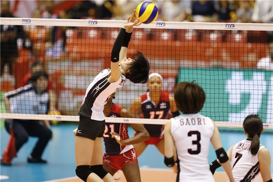 A superb serving performance steered Japan to victory over Dominican Republic ©FIVB