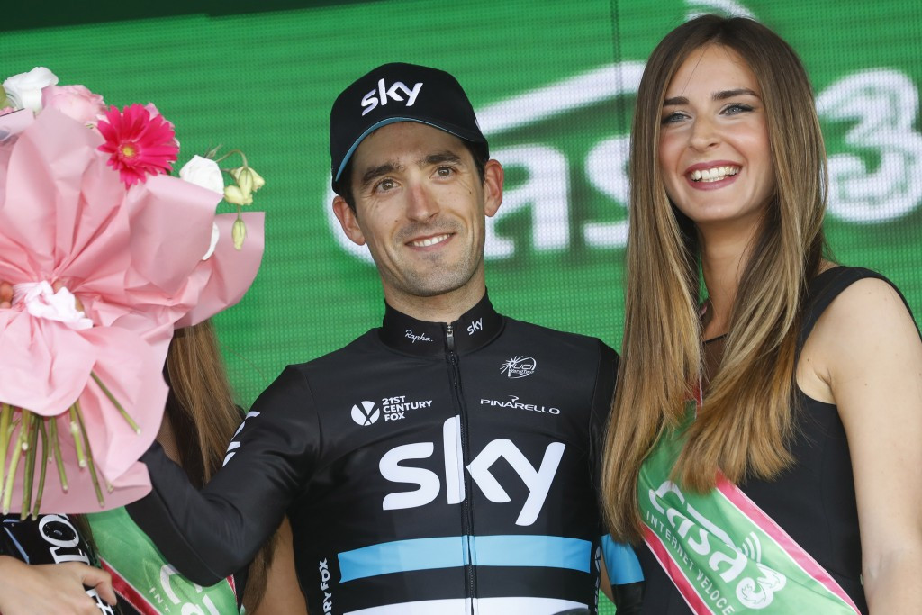 Mikel Nieve celebrates after winning stage 13 ©Getty Images