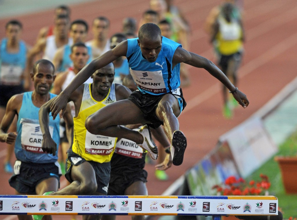 Action from the men's 3000m steeplechase at the 2013 Rabat athletcs meeting, which now has IAAF Diamond League status ©Getty Images
