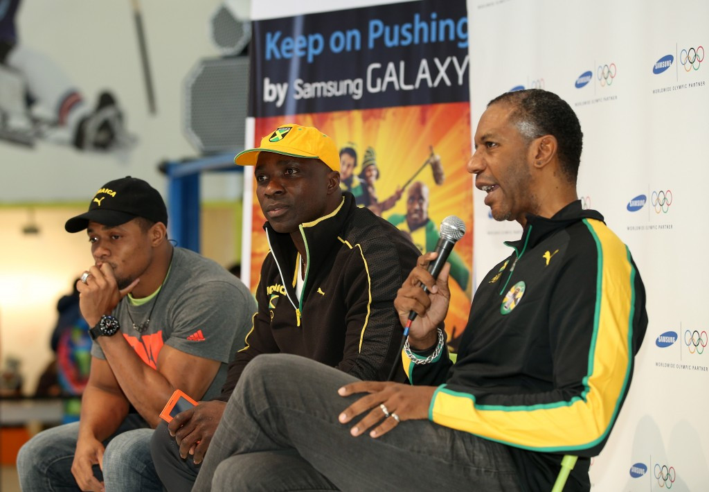 Chris Stokes (right), President of the Jamaican Bobsleigh Federation, is confident of medal success