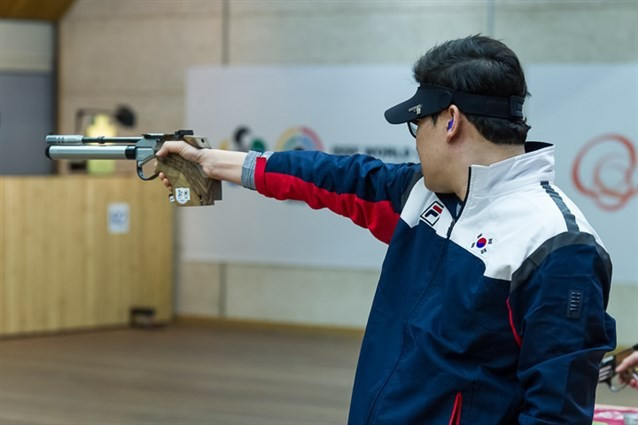 Jin Jong-Oh is the only Olympic shooter to win an event three times in a row, as he won the 50 metre pistol shooting between 2008 and 2016 ©Getty Images