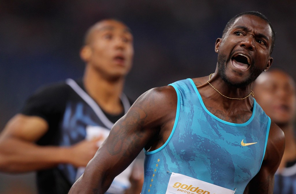 Gatlin beats Bolt’s meeting record with 9.75 at IAAF Rome Diamond League