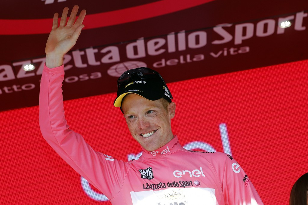 Steven Kruijswijk is the new overall leader of the Giro d'Italia ©Getty Images