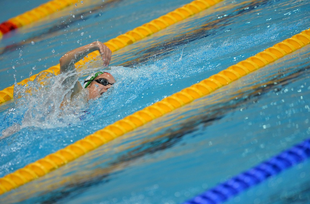 Boglarka Kapas heads for 1500m freestyle gold ©Getty Images